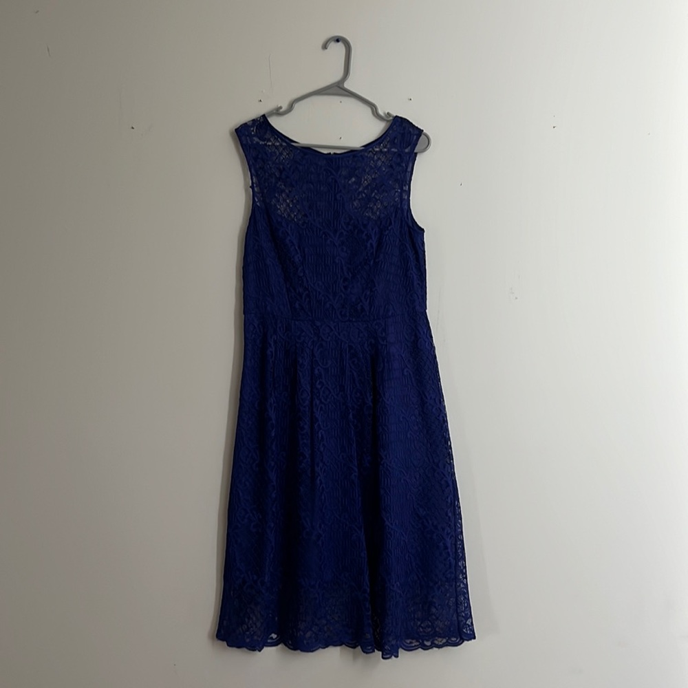 EUC Adrianna Papell blue dress, size 10